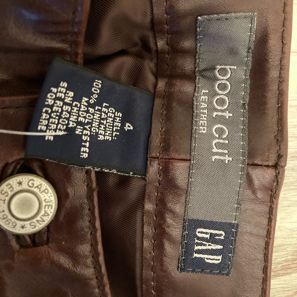 Gap leather pants size 4